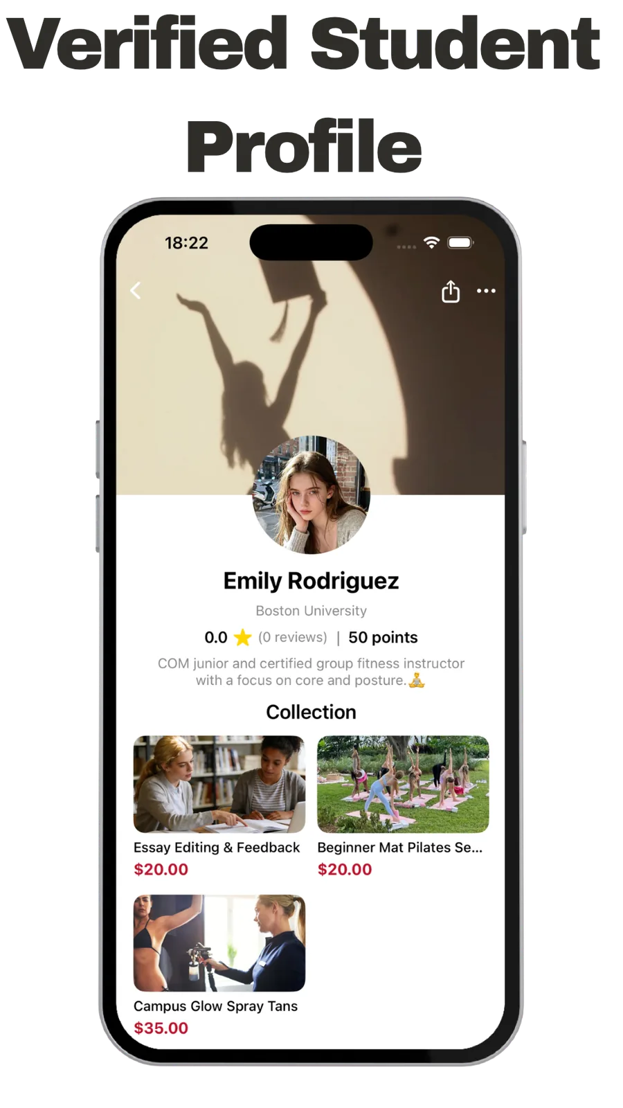 Campus Collective inspiration and tips feed